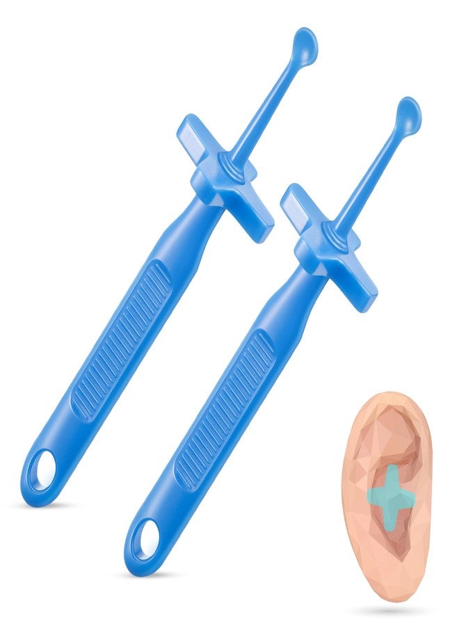 Feekoon 2 Pack Ear Wax Removal Tool, Cleaning Scoop Tool with Safe Guard, Reusable Plastic Ear Care Product for Earwax Removal - Image 1